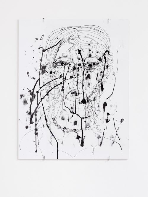 Joseph Geagan, Sensation Larissa, 2014. Ink on paper, 24 x 19 in, 61 x 48 cm