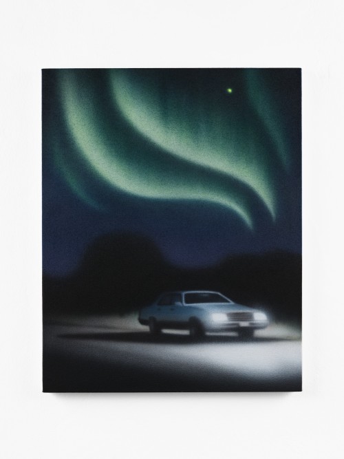 Aryo Toh Djojo, Green Mind, 2024. Acrylic on canvas, 20 x 16 in (51 x 41 cm)