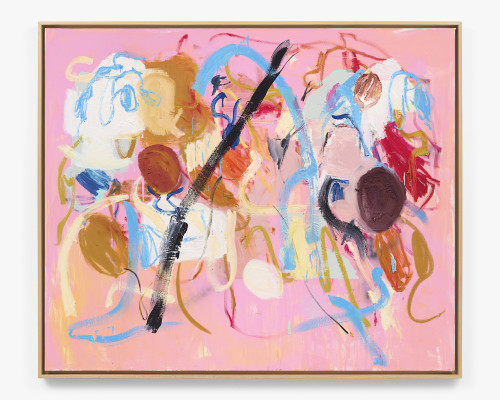Ammon Rost, Birthday Party 1, 2021. Oil, acrylic on canvas, 50 x 60 in (127 x 152 cm)
