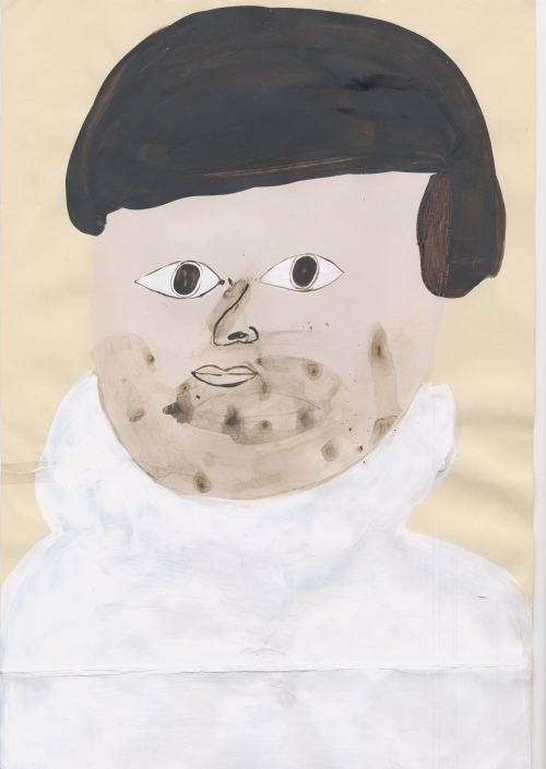 Eddie Martinez, Not a Fifty Cent Fan, 2005. Acrylic on paper