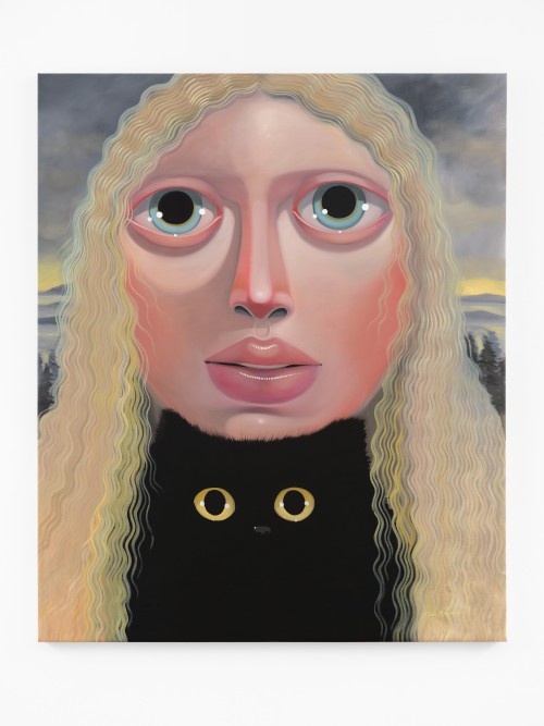 Tania Marmolejo, Skatten’s World, 2023. Oil on linen, 70 x 58 in (178 x 147 cm)