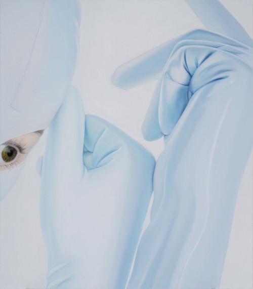 Anna Camner, Simulove, 2024. Oil on Acrylic Sheet, 32 x 28 cm (12.6 x 11 in)